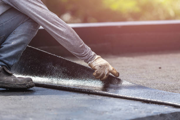 Professional Waterproofing technician working in Himrod, NY